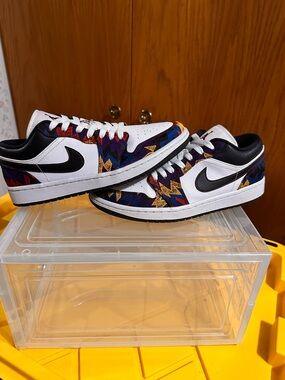 Jordan 1 Low Multicolor CZ8659-100 Nothing But Net Men's Sneakers 2020